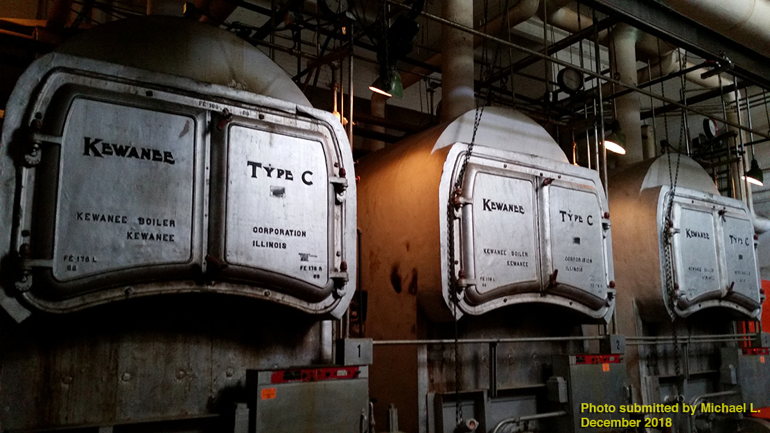Three Kewanee Type C boilers